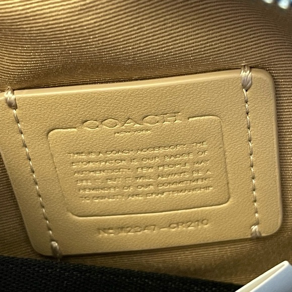 NWT AUTHENTIC COACH CR210 Elias Mini Belt Bag With Checkerboard Print - Picture 9 of 11